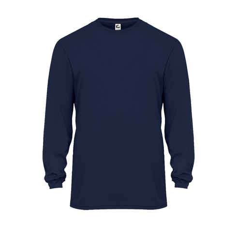 Badger Sport C2 L/S Tee, Sizes 2XL-4XL (510400-001508), Color 'Navy'